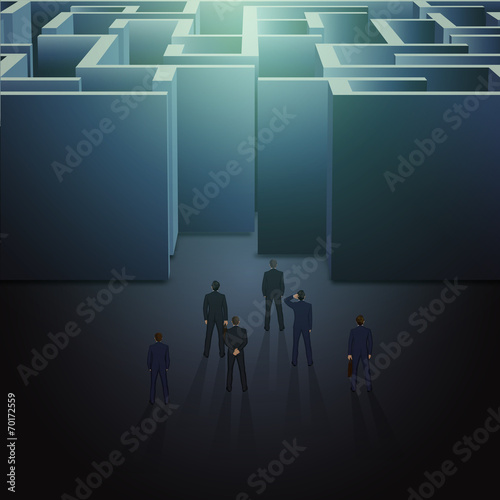 Maze business concept