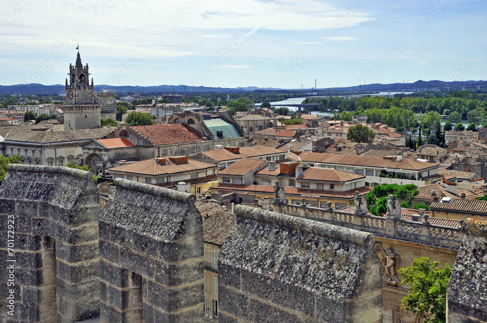 Avignone, panorama da Palazzo dei Papi