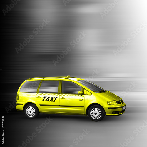 Gelbes Taxi Bus