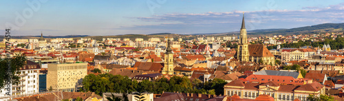 Panoramic view of Cluj-Napoca in Romania