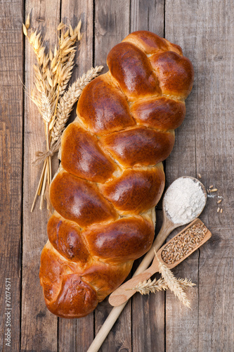 Braided bread photo