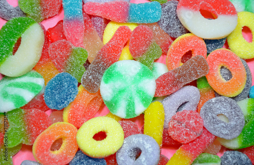 Принти на полотні Colorful assorted chewy candy
