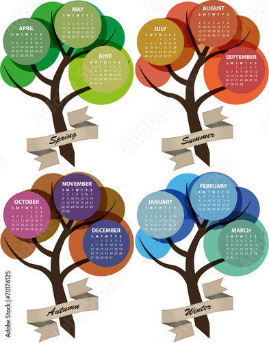 2015 calendar tree