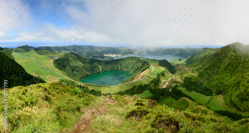 Panoramica com vista para a Lagoa de Santiago