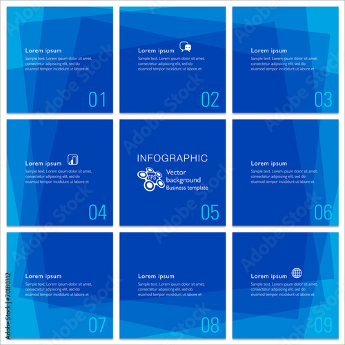 Infographics Web Banner & Grid Design