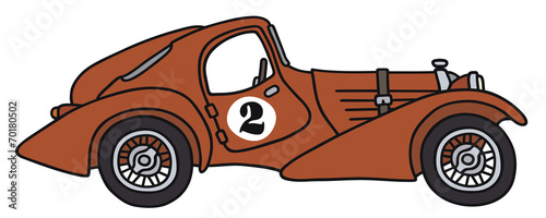 Vintage racing car