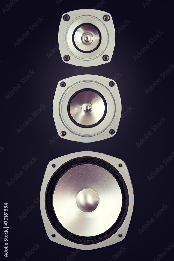 Three Way Big Audio Stereo Loud Speaker Three Way Big Audio Stereo Loud Speaker