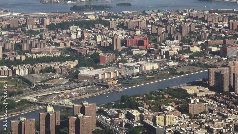 City Aerial with River, Urban, Neighborhoods, District City Aerial with River, Urban, Neighborhoods, District