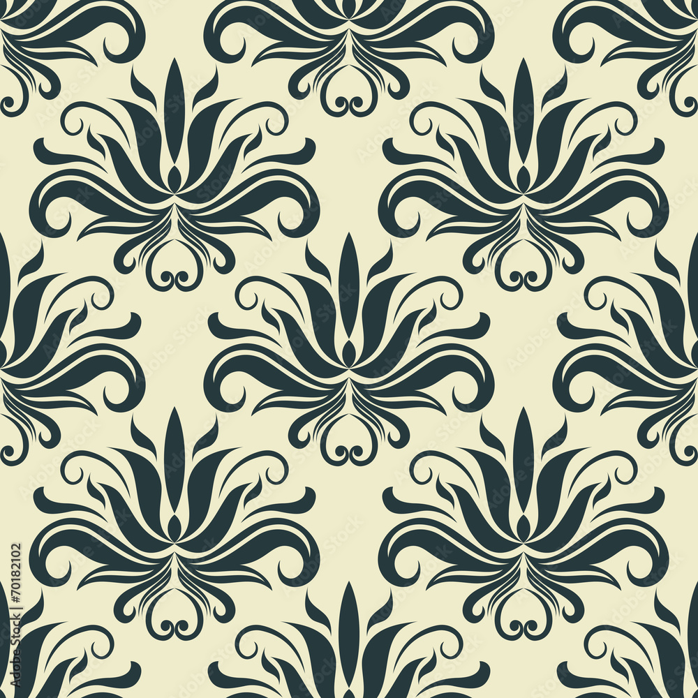 Persian paisley seamless floral pattern Persian paisley seamless floral pattern