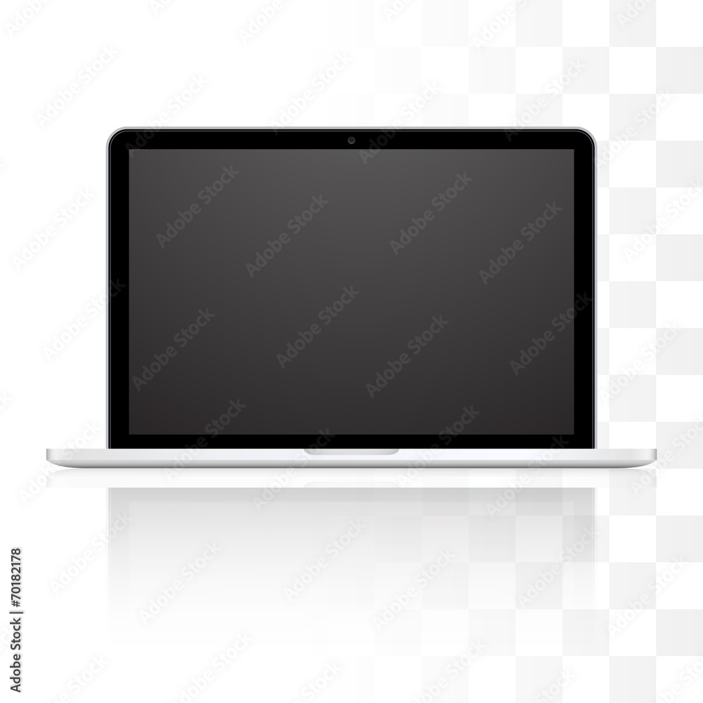 Vector laptop isolated on white background Vector laptop isolated on white background