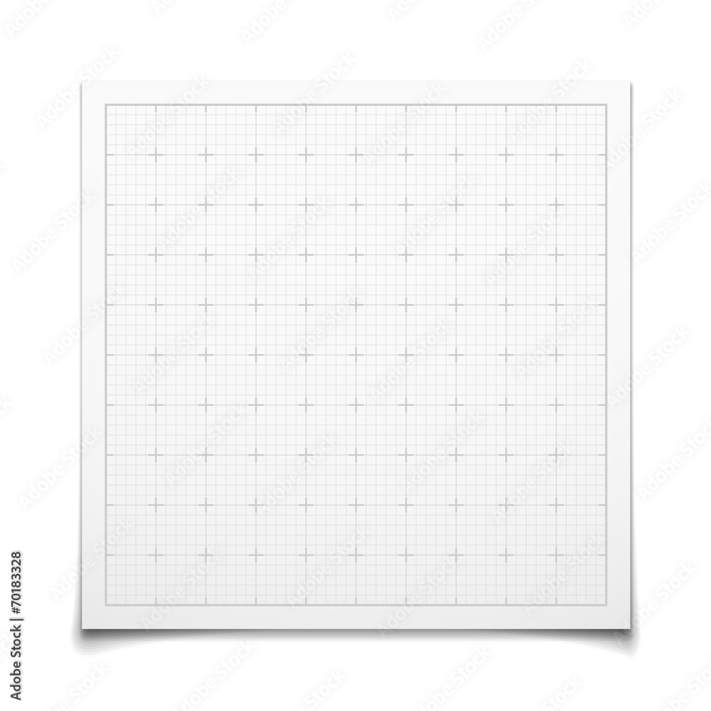 White isolated square grid with shadow White isolated square grid with shadow