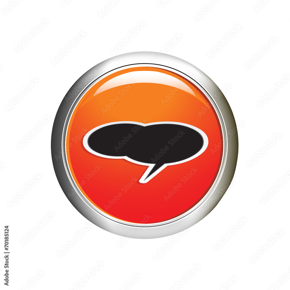 speech bubble button. speech bubble icon vector illustration speech bubble button. speech bubble icon vector illustration