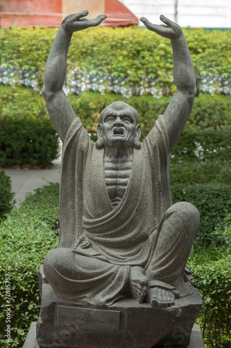 Kungfu master statue