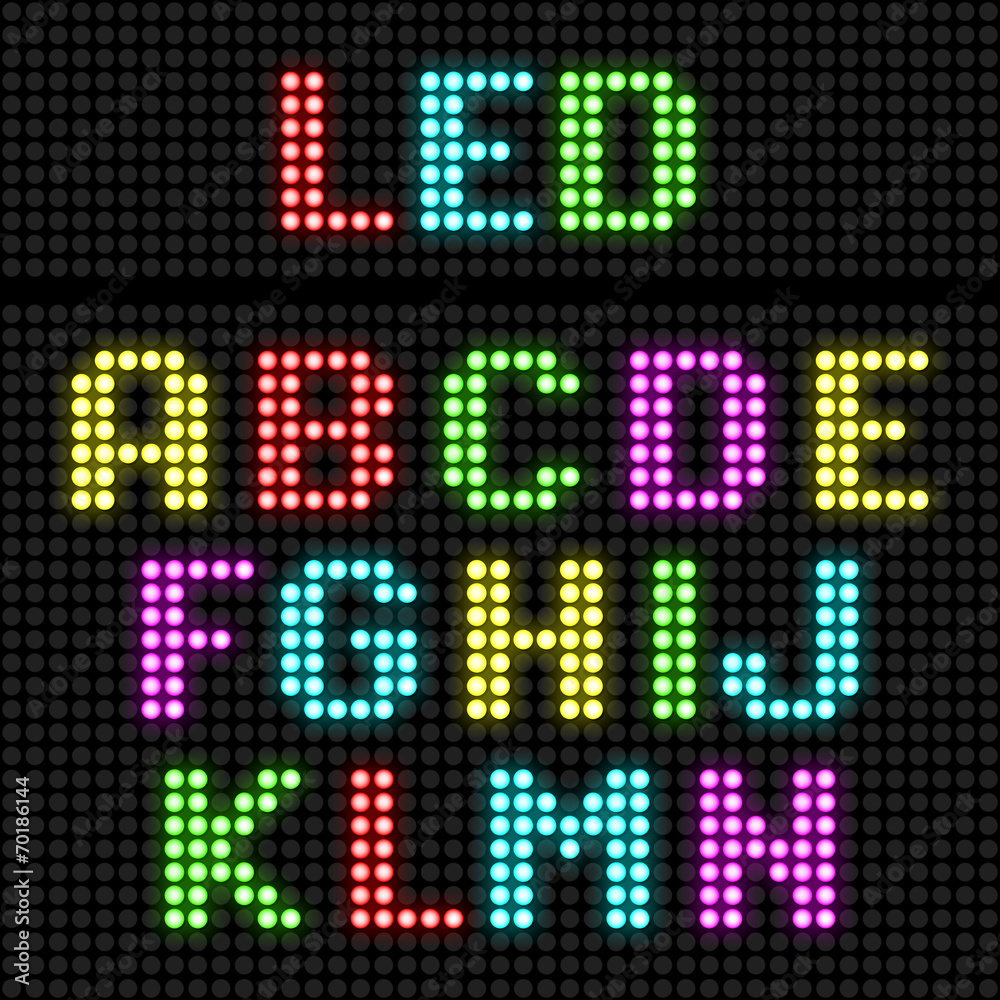 LED display alphabet LED display alphabet
