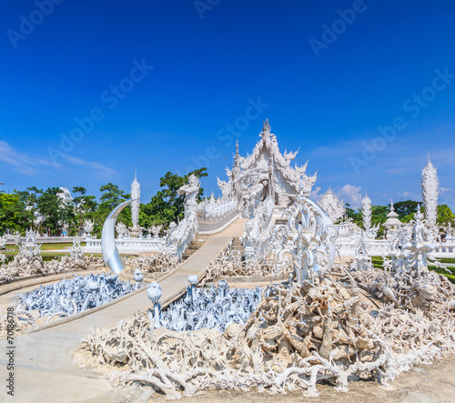 Art at Wat Rong Khun in Chiangrai province of Thailand