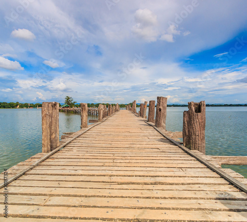U bein bridge at Taungthaman lake in Amarapura, Myanmar © Photo Gallery