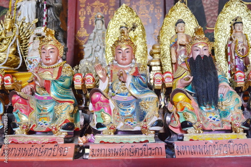 Buddha and Buddhism In temples, Ayutthaya, Thailand.