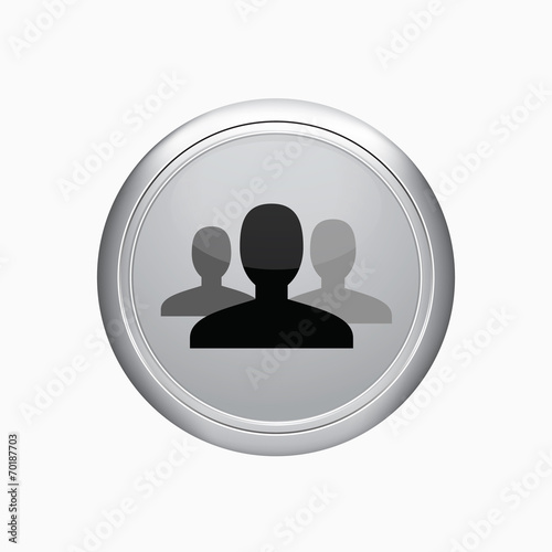 Internet button. social network icon. vector illustration