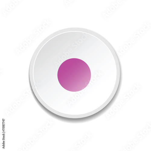 Metal player buttons. vector illustration