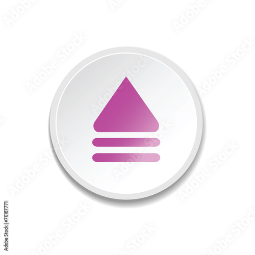 Metal player buttons. vector illustration