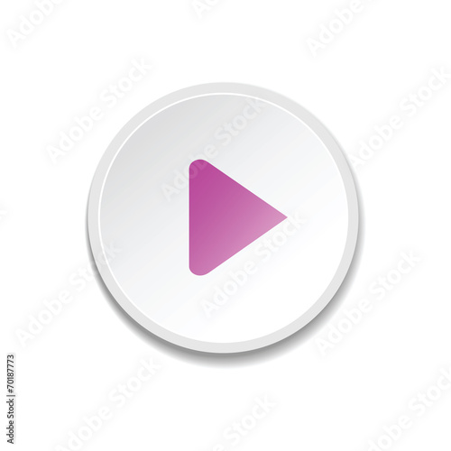 Play Button. Metal player buttons. vector illustration