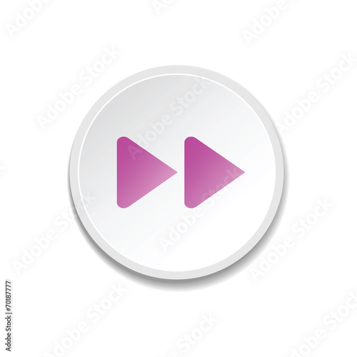 forward button. Metal player buttons. vector illustration