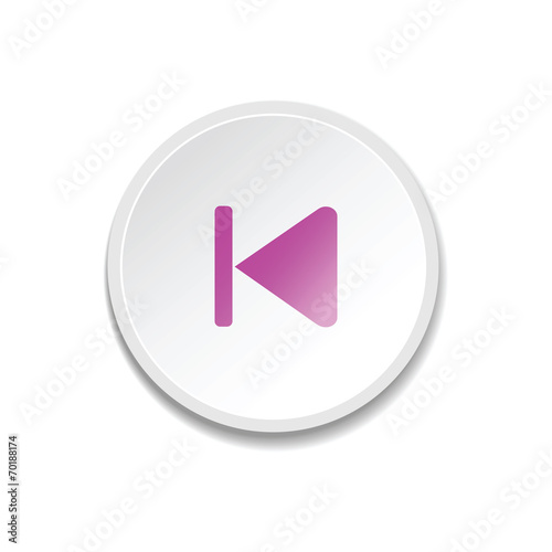 Media player buttons. internet icon. vector illustration