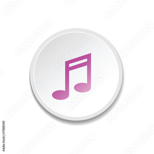 Media player buttons. music circular icon. vector