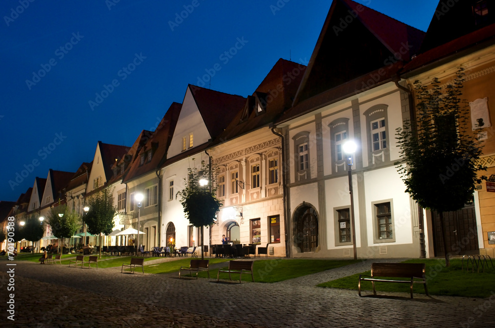 Bardejov - UNESCO-Stadt - Panorama in der Nacht