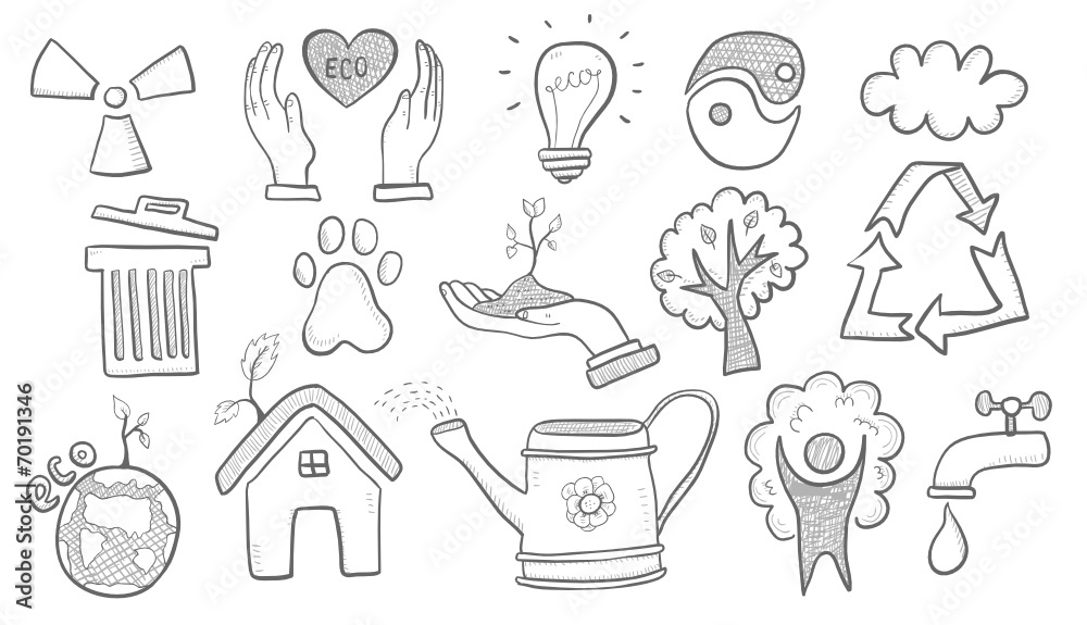 Fototapeta premium Eco symbols
