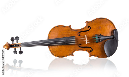 violin in vintage style