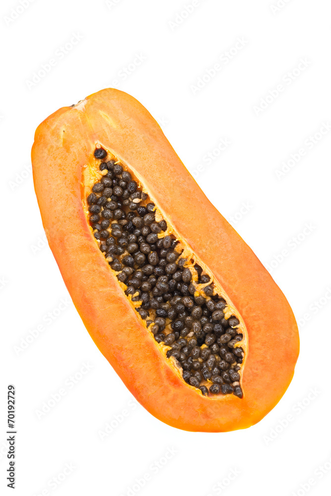 Papaya isolated on white Papaya isolated on white