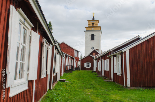 Gammelstad church town in Sweden