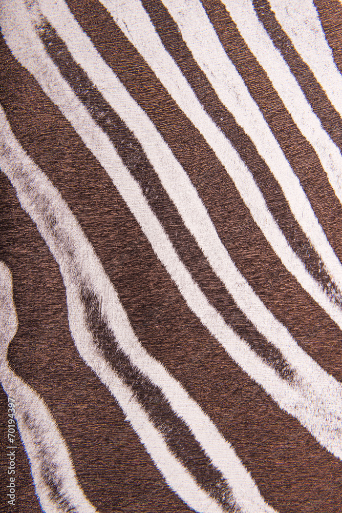 Brown striped zebra fur imitation, background