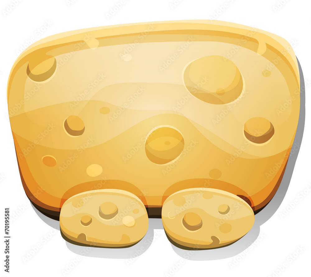 Cartoon Cheese Sign For Ui Game Cartoon Cheese Sign For Ui Game