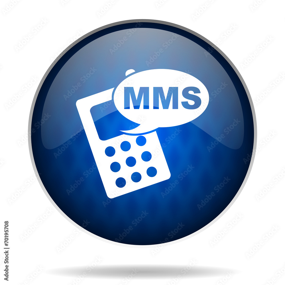 mms internet blue icon mms internet blue icon