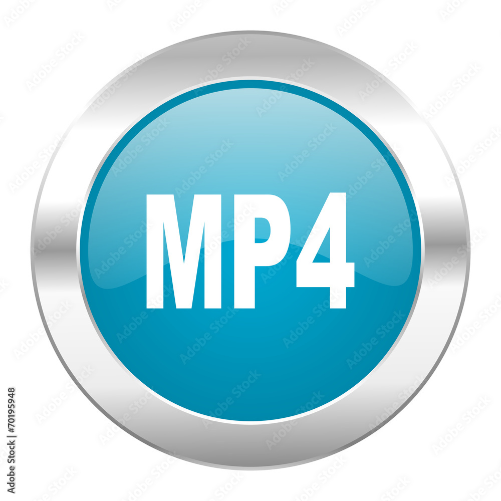 mp4 internet blue icon mp4 internet blue icon