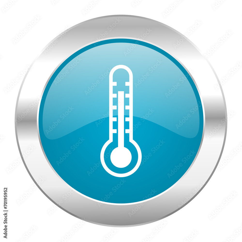 thermometer internet blue icon thermometer internet blue icon