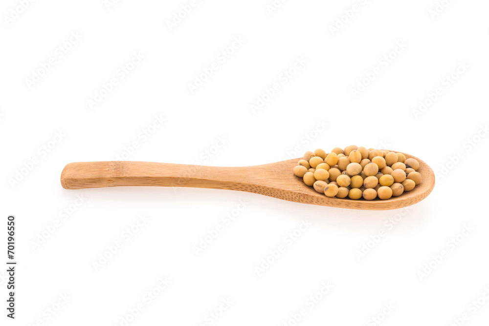 Soybean isolated on white background Soybean isolated on white background