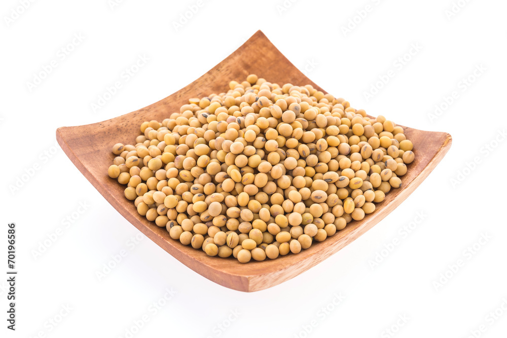 Soybean isolated on white background