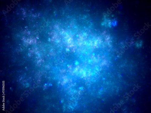 Blue glowing young nebula