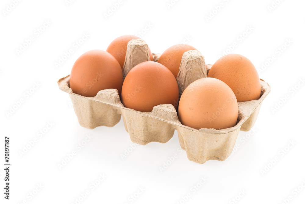 Eggs isolated on white background Eggs isolated on white background