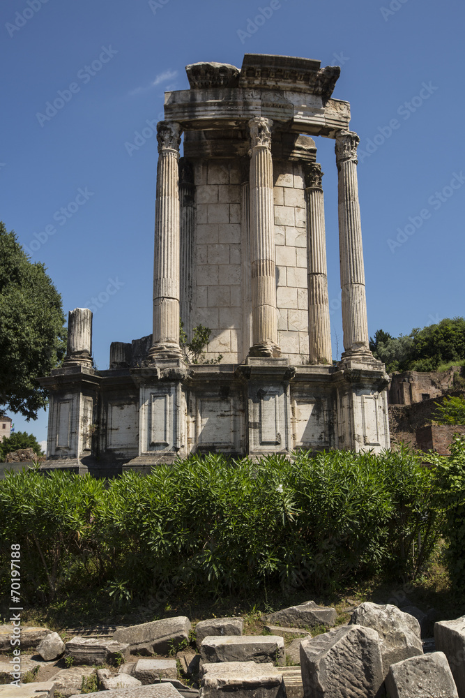 Ancient Roman Ruin - Remains of a Temple