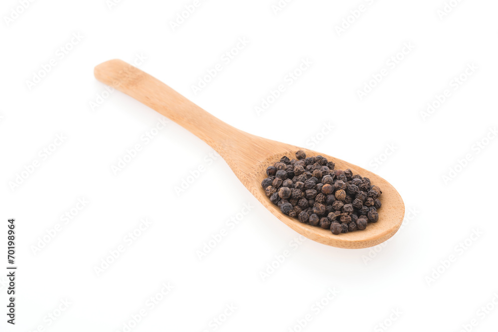 Black pepper isolated on white background Black pepper isolated on white background