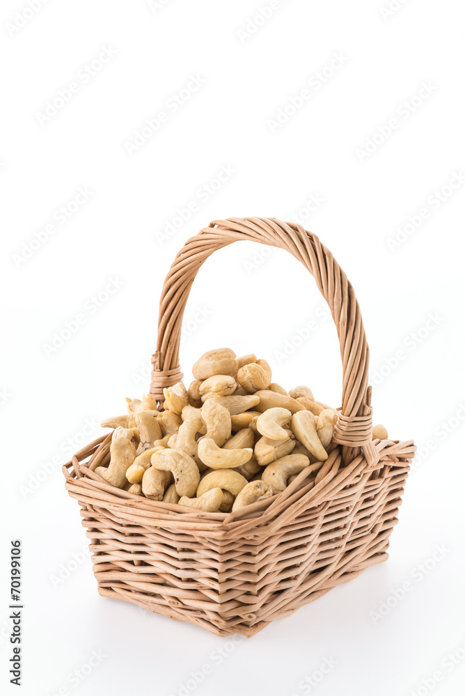 cashews isolated on white background cashews isolated on white background