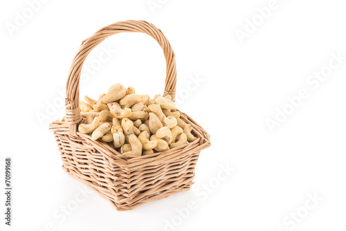 cashews isolated on white background