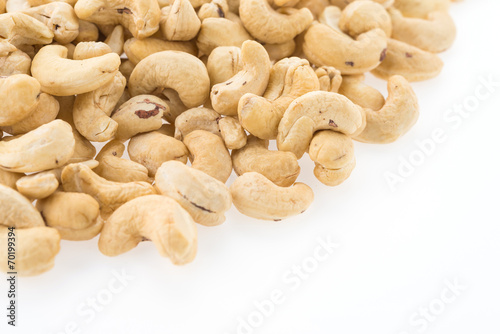 cashews isolated on white background