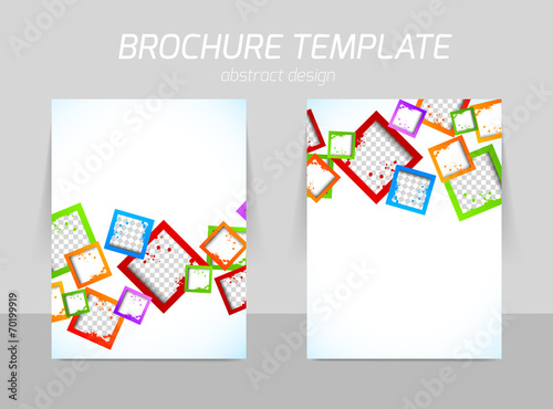Back and front flyer template design