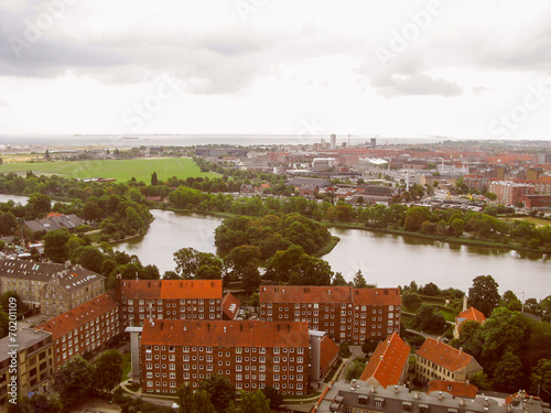 Canvas Print Retro look Copenhagen Denmark