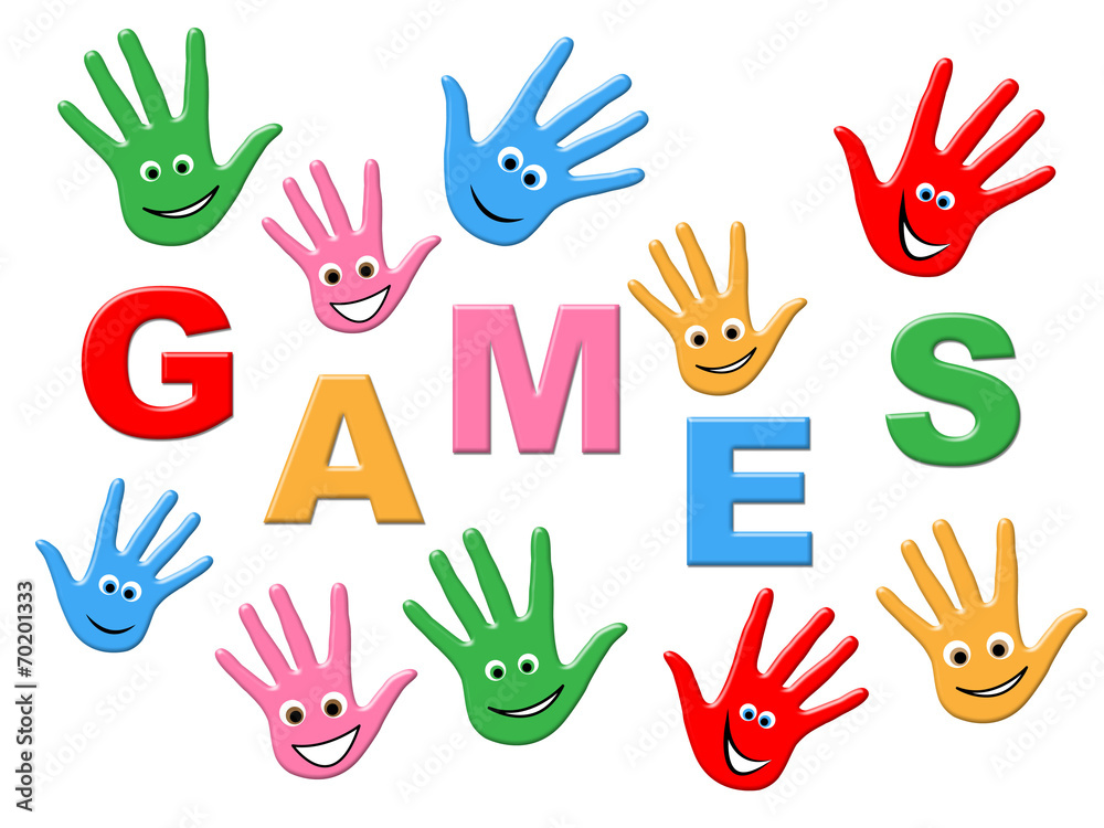 Fototapeta premium Games Kids Indicates Play Time And Child